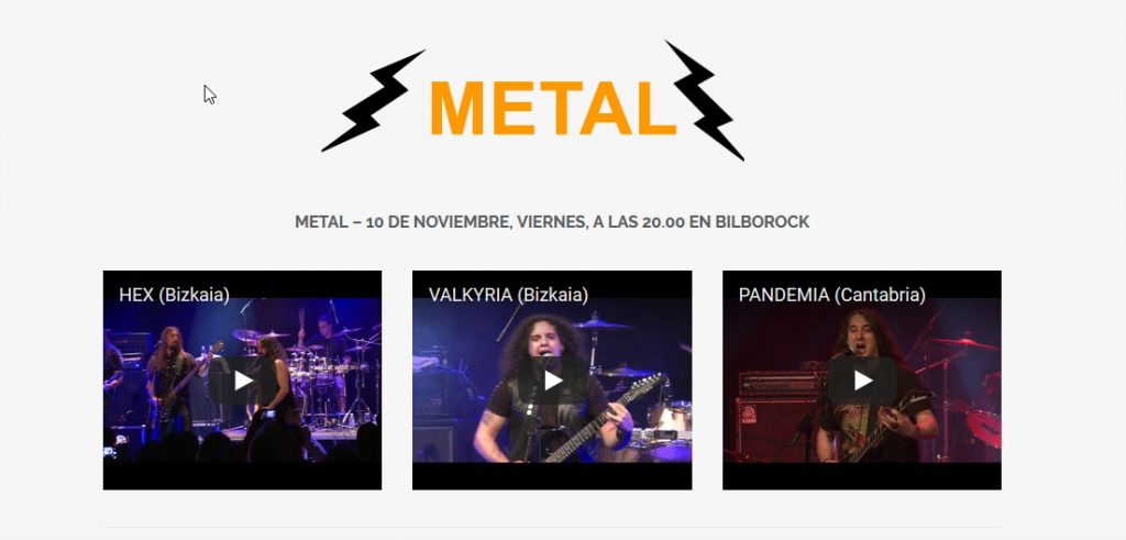 Finalistas Pop Rock Villa Bilbao Metal